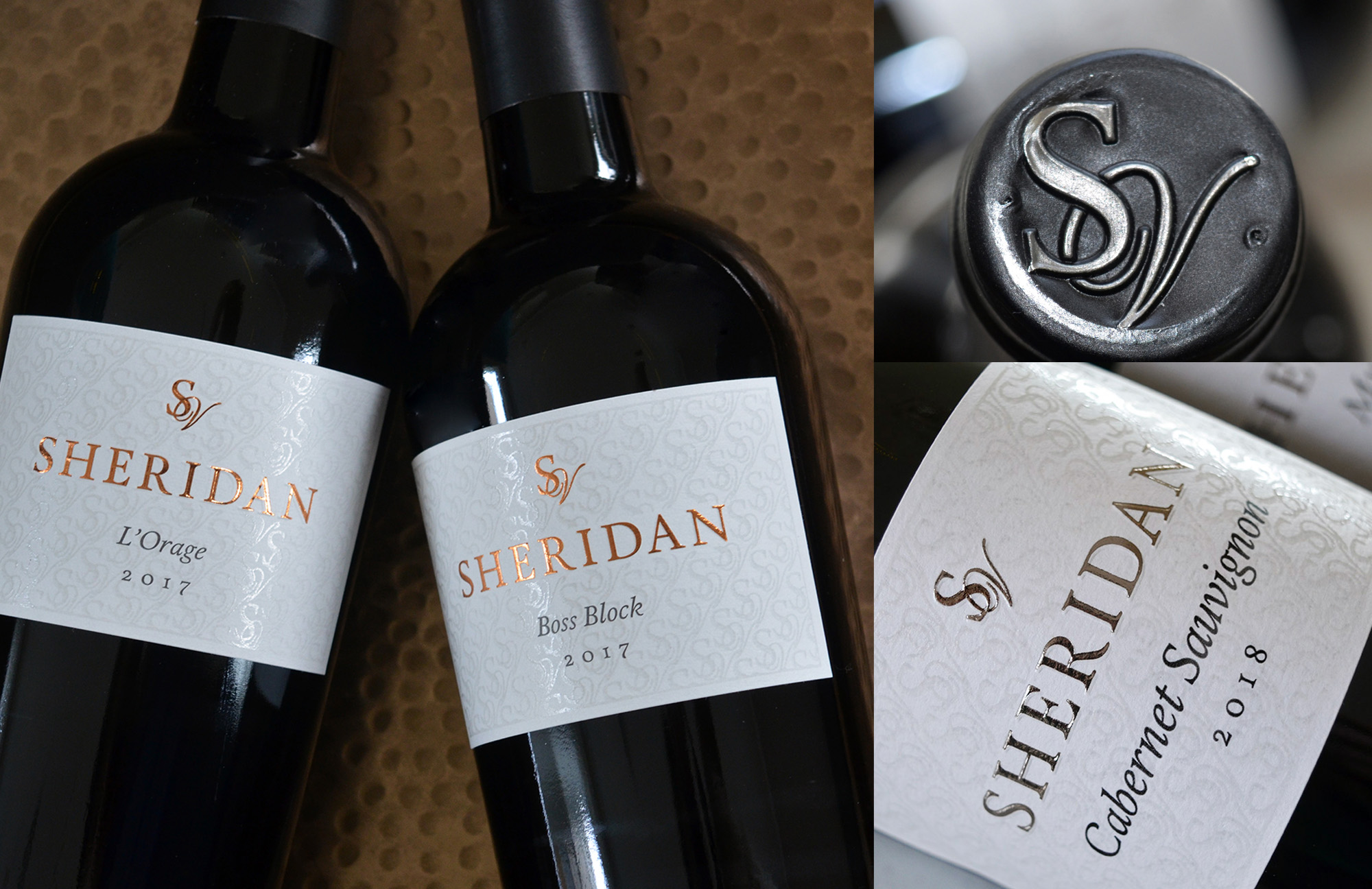 Wine Label Package Designs for Sheridan