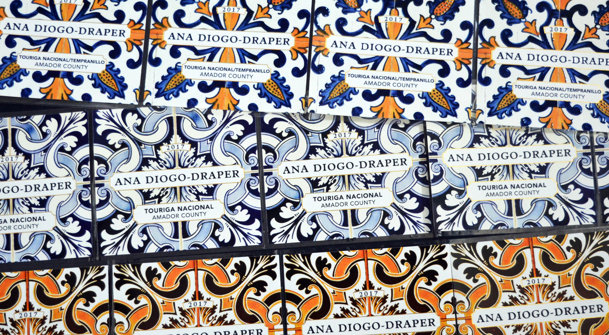 Graphic Label Design for Ana Diogo Draper Portuguese Tiles