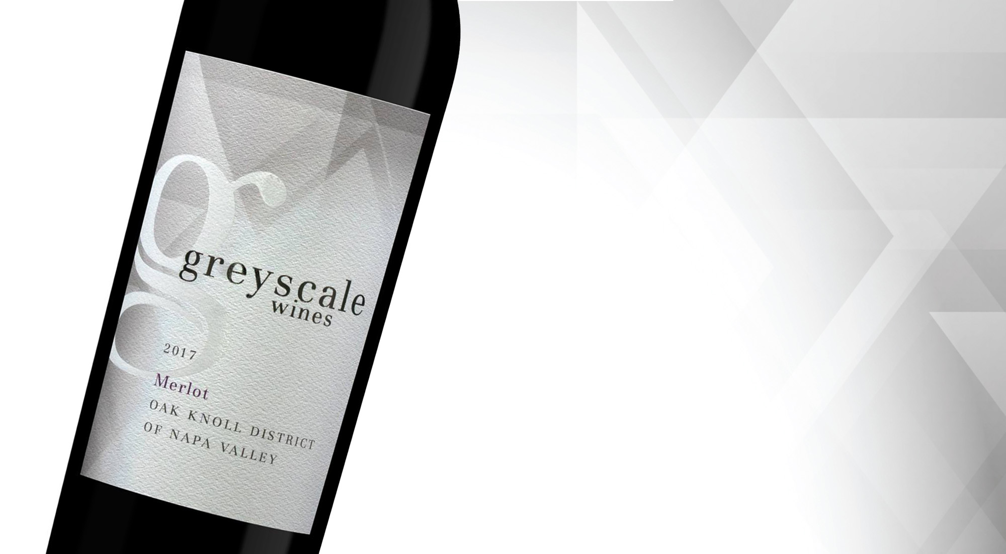 Wines Package Design for Greyscale Wines